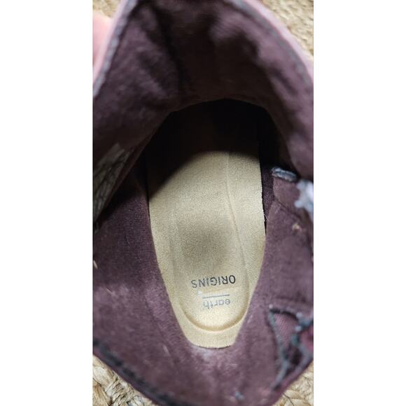 Earth Origins Randi Roland Red Leather Ankle Moto Boots Bootie Womens 7.5 Wide - Picture 10 of 11